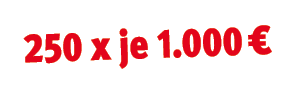250 x je 1.000 €