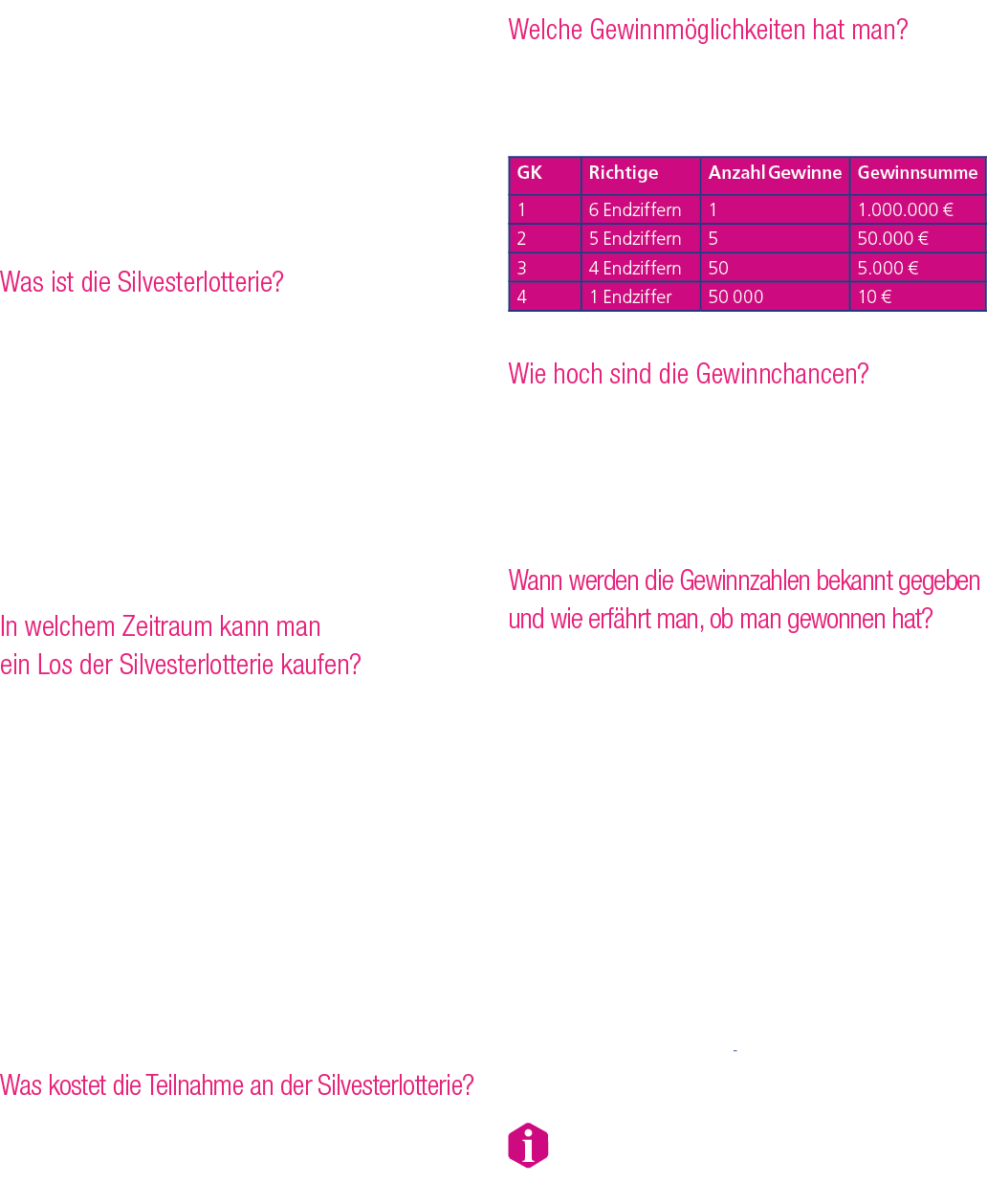 Endlich wieder da: LOTTO Niedersachsen veranstaltet auch 2025 die beliebte Silvesterlotterie zum Jahresende. P nktlic...