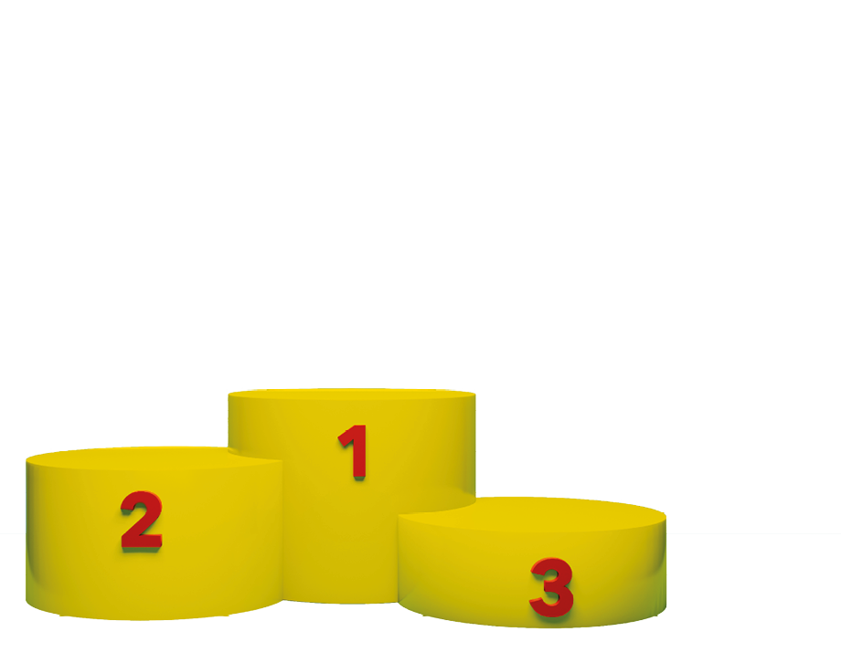 3D rendering of Sport winner pedestal. Empty stand design for place objects