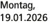 Montag, 19.01.2026