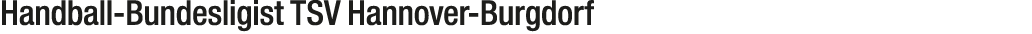 Handball Bundesligist TSV Hannover Burgdorf
