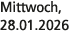 Mittwoch, 28.01.2026