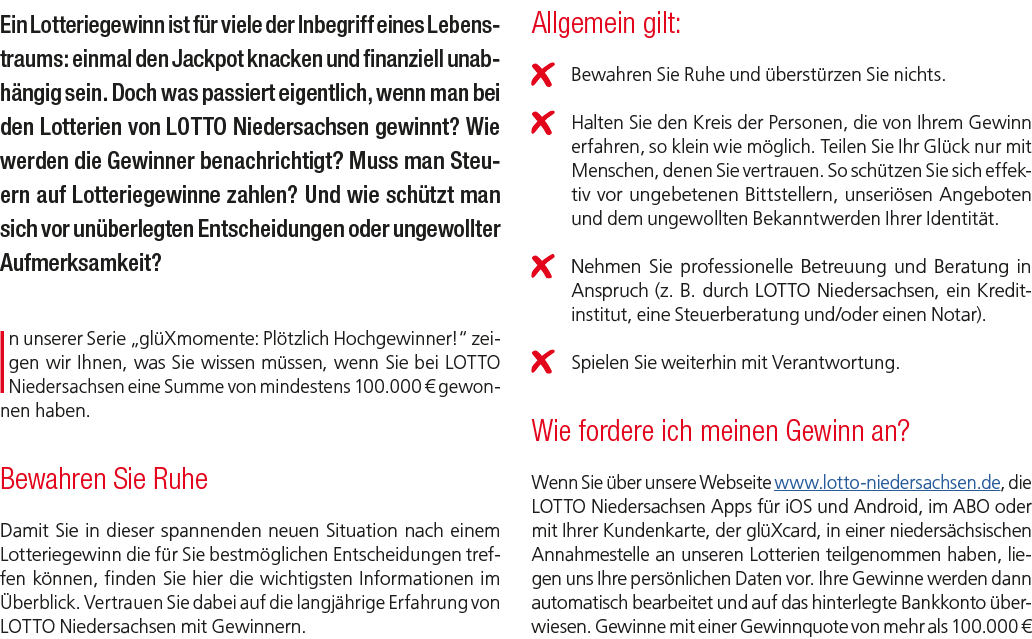 Ein Lotteriegewinn ist f r viele der Inbegriff eines Lebenstraums: einmal den Jackpot knacken und finanziell unabh ng...
