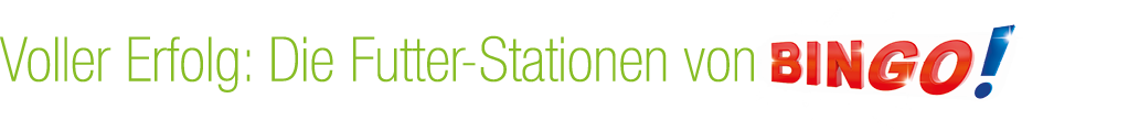 Voller Erfolg: Die Futter Stationen von￼