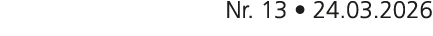 Nr. 13 • 24.03.2026