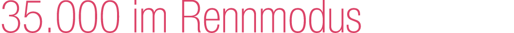 35.000 im Rennmodus