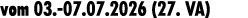 vom 03. 07.07.2026 (27. VA)