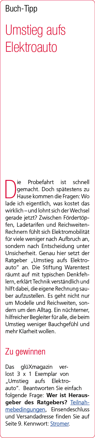 Buch Tipp Umstieg aufs Elektroauto Die Probefahrt ist schnell gemacht. Doch sp testens zu Hause kommen die Fragen: Wo...