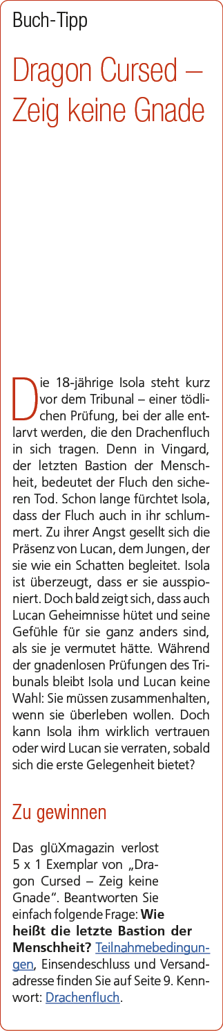 Buch Tipp Dragon Cursed – Zeig keine Gnade Die 18 j hrige Isola steht kurz vor dem Tribunal – einer t dlichen Pr fung...